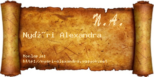 Nyári Alexandra névjegykártya