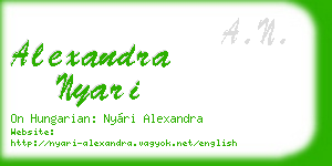 alexandra nyari business card